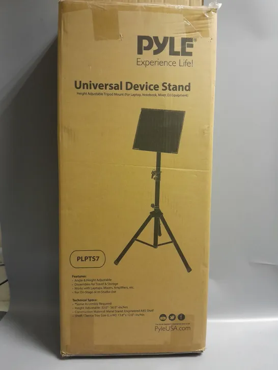 BOXED PYLE UNIVERSAL DEVICE STAND