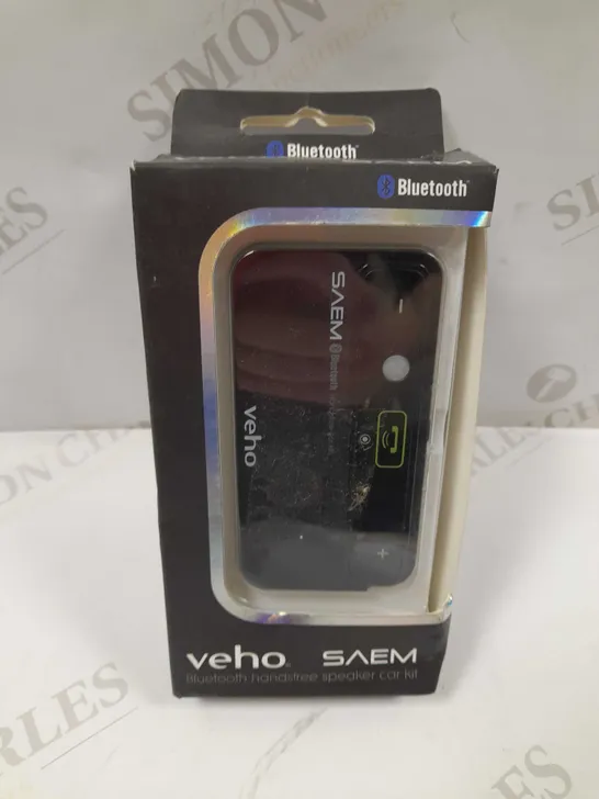 APPROXIMATELY 16 BOXED VEHO SAEM BLUETOOTH HANDSFREE SPEAKER CAR KIT