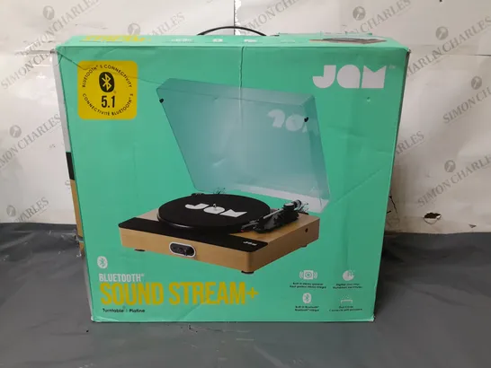 BOXED JAM BLUETOOTH SOUND STREAM+ TURNTABLE