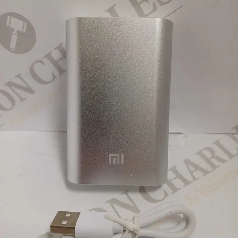 MI 10000MAH SILVER POWER BANK 