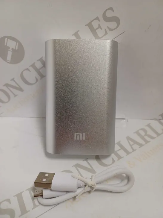 MI 10000MAH SILVER POWER BANK 