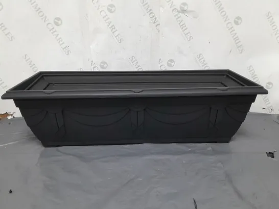 BOXED VENETIAN WINDOW RECTANGULAR PLASTIC PLANTER 