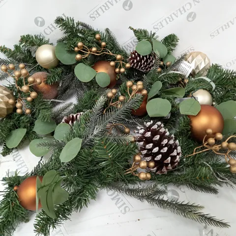 6FT COPPER AND GOLD PRE LIT GARLAND