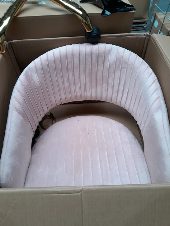 BLUSH VELVET DESK CHAIR