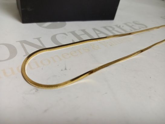 MISSOMA FLAT SNAKE 18CT GOLD PLATED CHAIN NECKLACE