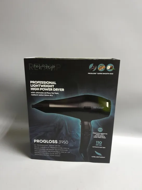 BOXED REVAMP PROGLOSS 3950 PROFESSIONAL HAIRDRYER