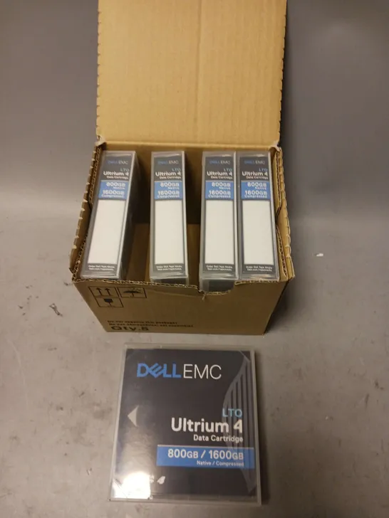 LOT OF 5 DELL EMC LTO ULTRIUM 4 DATA CARTRIDGE 800GB/1600GB NATIVE/COMPRESSED