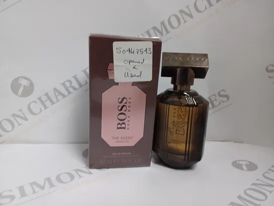 BOXED HUGO BOSS THE SCENT ABSOLUTE EAU DE PARFUM - 50ML