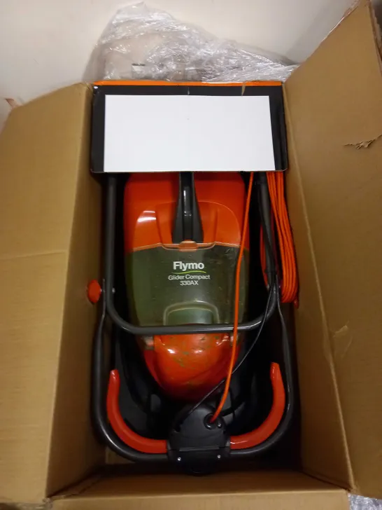 FLYMO GLIDER COMPACT 330AX ELECTRIC HOVER COLLECT LAWNMOWER