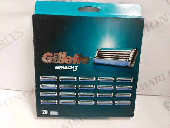 PACK OF 20 GILETTE MACH 3 BLADES