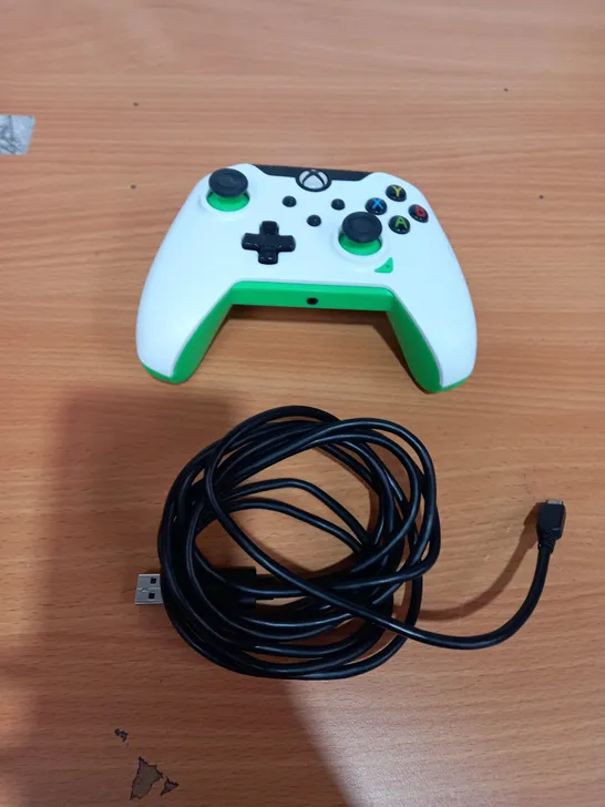 PDP NEON WHITE XBOX WIRED CONTROLLER