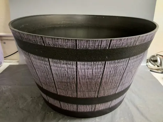 52CM BARREL PLANTER IN LILAC SLATE