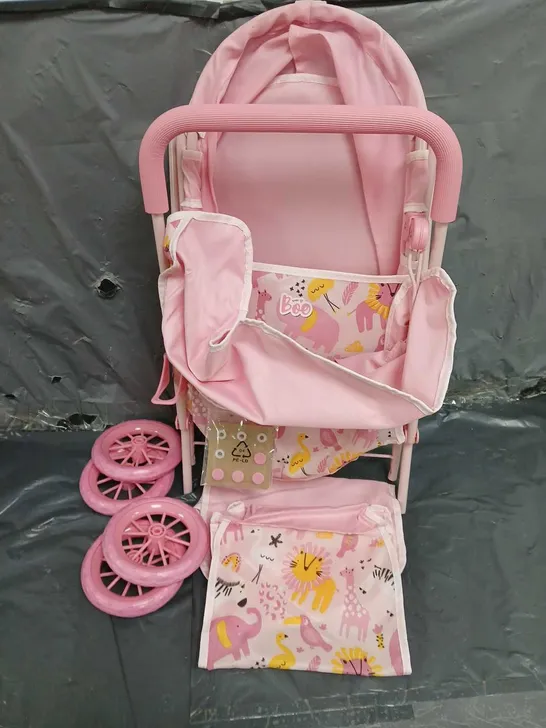 BOO JUNIOR PRAM & BAG IN PINK