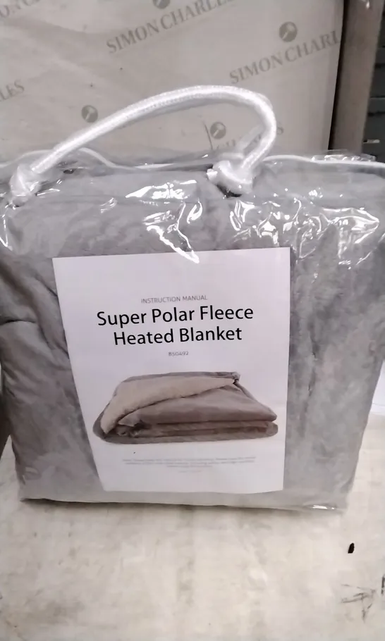 SUPER POLAR FLEECE 160 X 120 CM BLANKET GREY