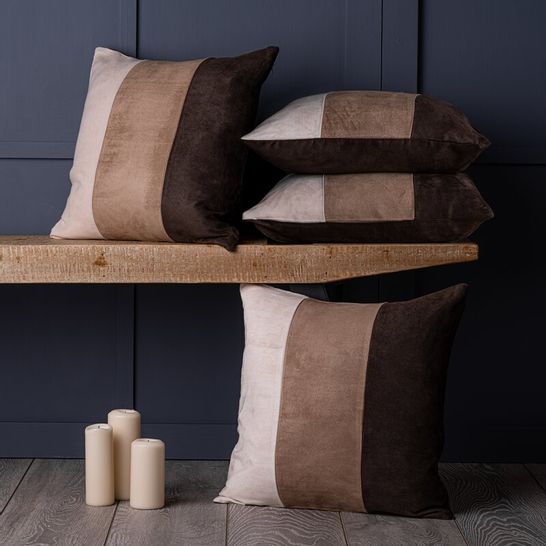 BAXTER SUEDE CUSHION COVER - BROWN