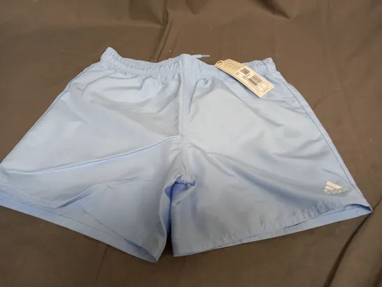 ADIDAS LIGHT BLUE SHORTS - 11-12 YEARS 