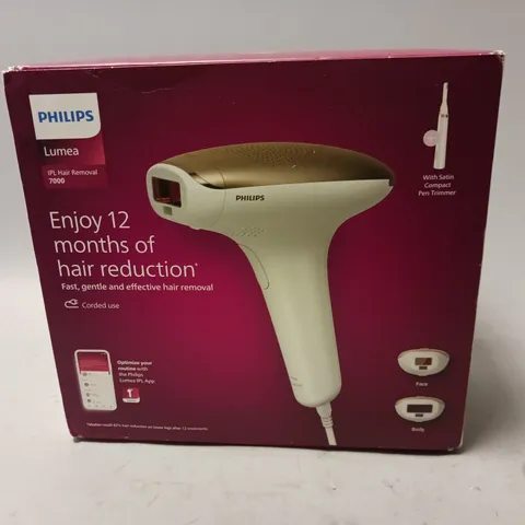 BOXED PHILIPS LUMEA IPL HAIR REMOVER 7000