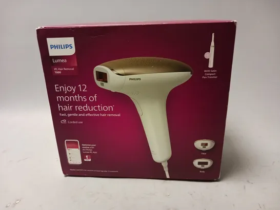 BOXED PHILIPS LUMEA IPL HAIR REMOVER 7000