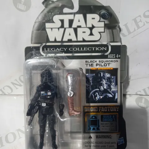 STAR WARS LEGACY COLLECTION BLACK SQUADRON TIE PILOT FIGURE