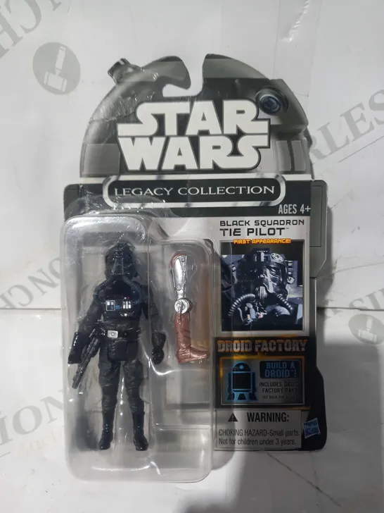 STAR WARS LEGACY COLLECTION BLACK SQUADRON TIE PILOT FIGURE