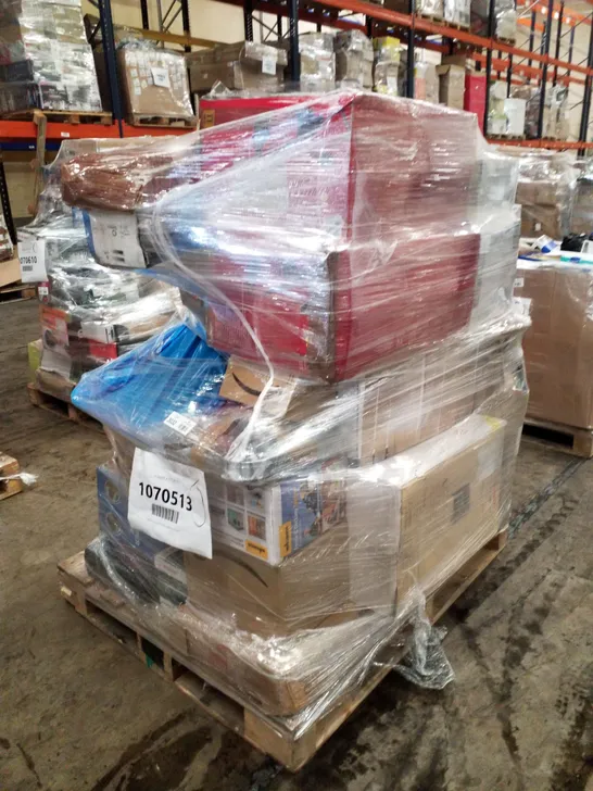 PALLET OF APPROXIMATELY 26 UNPROCESSED RAW RETURN HOUSEHOLD AND ELECTRICAL GOODS TO INCLUDE;