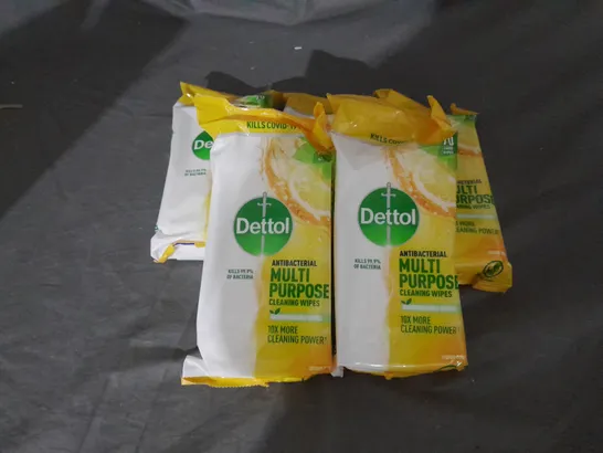 5 PACKS OF DETTOL ANTIBACTERIAL MULTIPURPOSE CLEANING WIPES