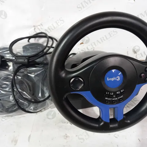 LOGIC 3 TOP DRIVE GT1 RACING WHEEL FOR PLAYSTATION 2