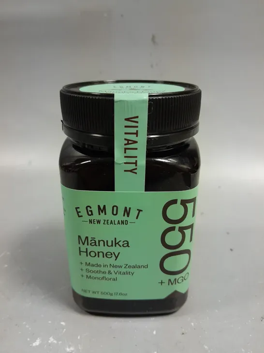 SEALED EGMONT 550+MGO MANUKA HONEY - 500G