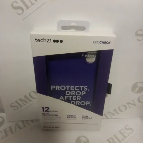 APPROXIMATELY 79 BRAND NEW BOXED TECH 21 EVOCHECK DROP PROTECTION IPHONE XS MAX PURPLE