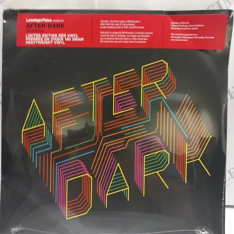 LATE NIGHT TALES PRESENTS AFTER DARK LIMITED EDITION RED VINYL PRESSED ON VIRGIN 180 GRAM HEAVYWEIGHT VINYL