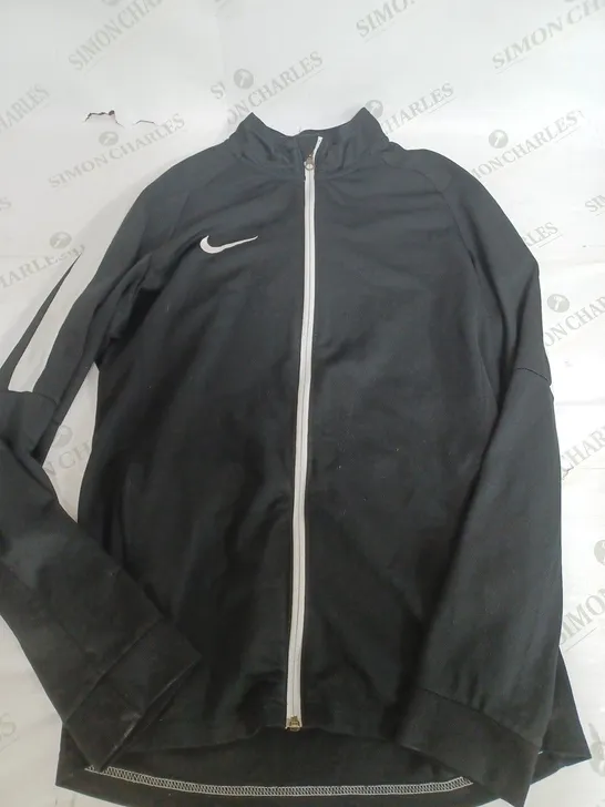 NIKE DRI FIT BLACK ZIP UP JACKET - LARGE