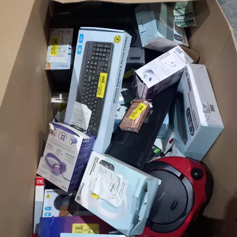 LARGE BOX OF ASSORTED ELECTRICAL GOODS TO INCLUDE;