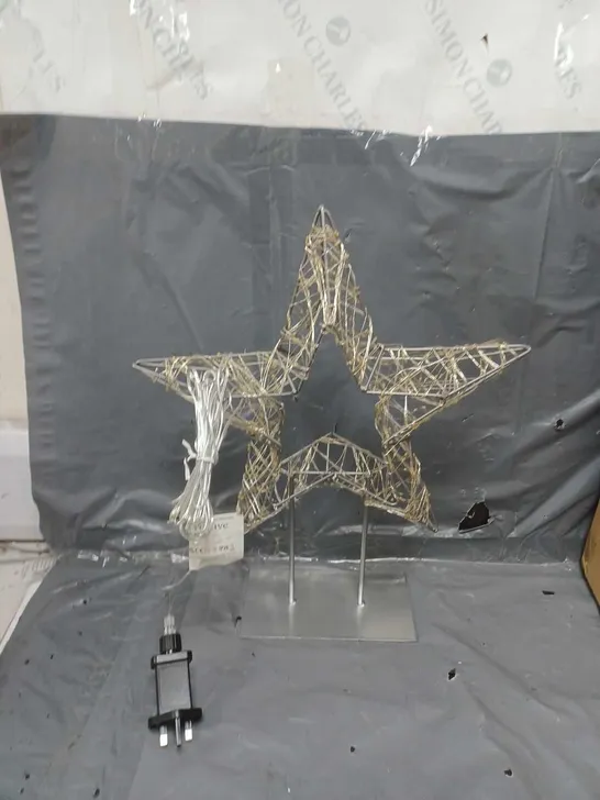 45 CM STAR ROOM LIGHT ON STAND CHRISTMAS DECORATION