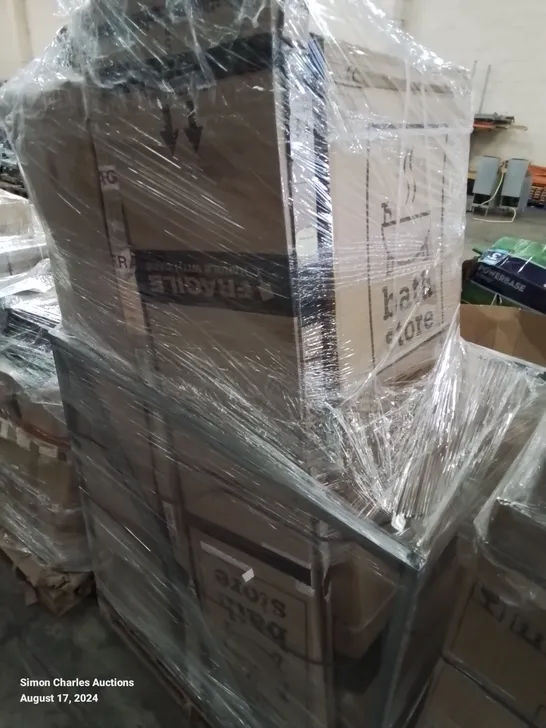 PALLET CONTAINING APPROXIMATELY 18 BATHSTORE SHOWER ENCLOSURE GLASS SCREENS