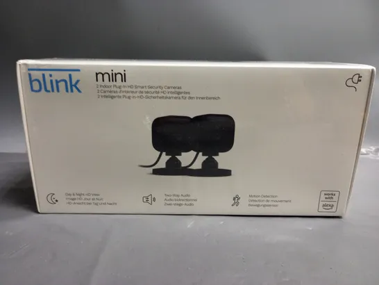 BOXED AND SEALED BLINK MINI SMART INDOOR SECURITY CAMERAS