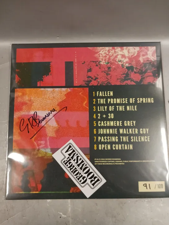 GEORGE BOOMSMA THE PROMISE OF SPRING SIGNED VINYL 