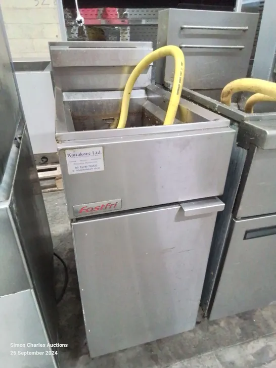 FAST FRI FF18 SINGLE TANK, TWIN BASKET GAS FRYER