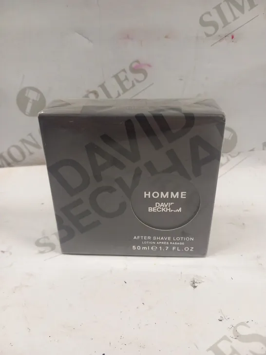 BOXED AND SEALED DAVID BECKHAM HOMME AFTER SHAVE LOTION 50ML