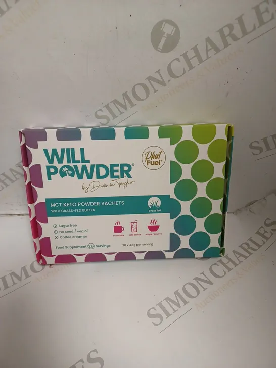 SEALED WILLPOWDER MCT KETO POWDER SACHETS FOOD SUPPLEMENTS - 28 SERVINGS 