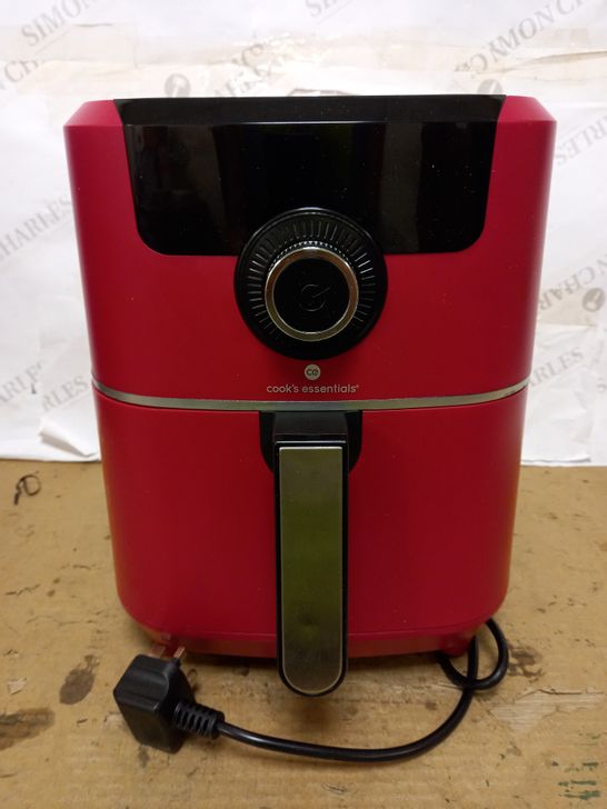 COOKS ESSENTIALS AIR FRYER - RED