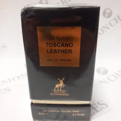 BOXED AND SEALED TOSCANO LEATHER EAU DE PARFUM MAISON ALHAMBRA 80ML