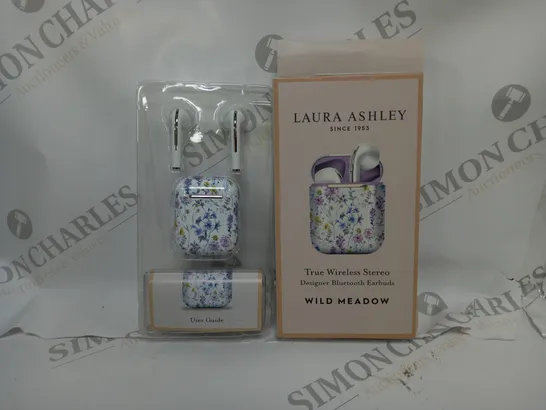 OUTLET BOXED LAURA ASHLEY TRUE WIRELESS STEREO DESIGNER BLUETOOTH EARBUDS WILD MEADOW