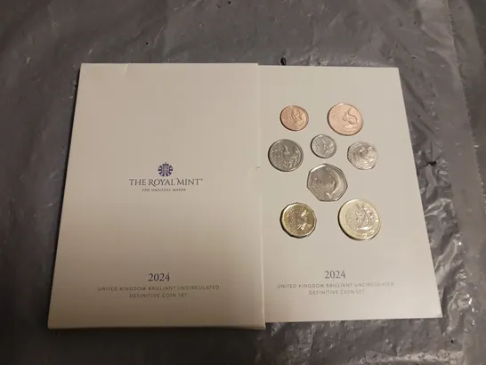 THE ROYAL MINT 2024 UNITED KINGDOM BRILLIANT UNCIRCULATED DEFINITIVE COIN COLLECTION