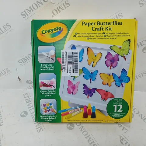BOXED AND SEALED CRAYOLA PAPER BUTTERFLIES CRAFT KIT