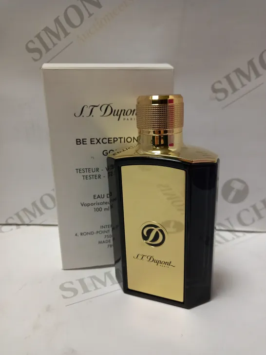 BE EXCEPTIONAL GOLD BY ST DUPONT EAU DE PARFUM 100ML TESTER