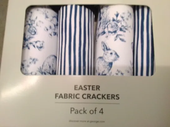 PALLET OF APPROXIMATELY 28 BOXES OF 8 BRAND NEW EASTER FABRIC CRACKERS PACKS OF 4