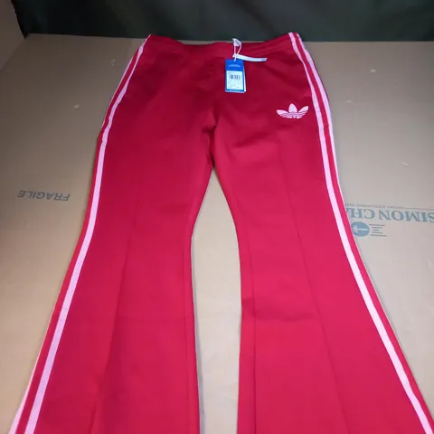 PAIR OF FLARED ADIDAS ORIGINAL TROUSERS SIZE 12