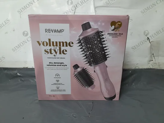 LOT OF 5 BOXED REVAMP VOLUME & STYLE 1200W BLOW DRY BRUSH