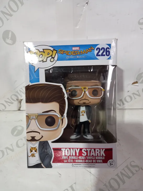 FUNKO POP MARVEL SPIDER-MAN HOMECOMING 226 TONY STARK VINYL BOBBLE-HEAD