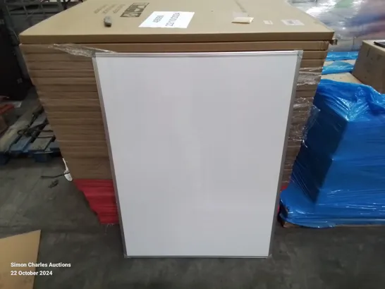 PALLET CONTAINING APPROXIMATELY 30 ALUMINUM FRAME WHITE MARKER/WRITING BOARDS